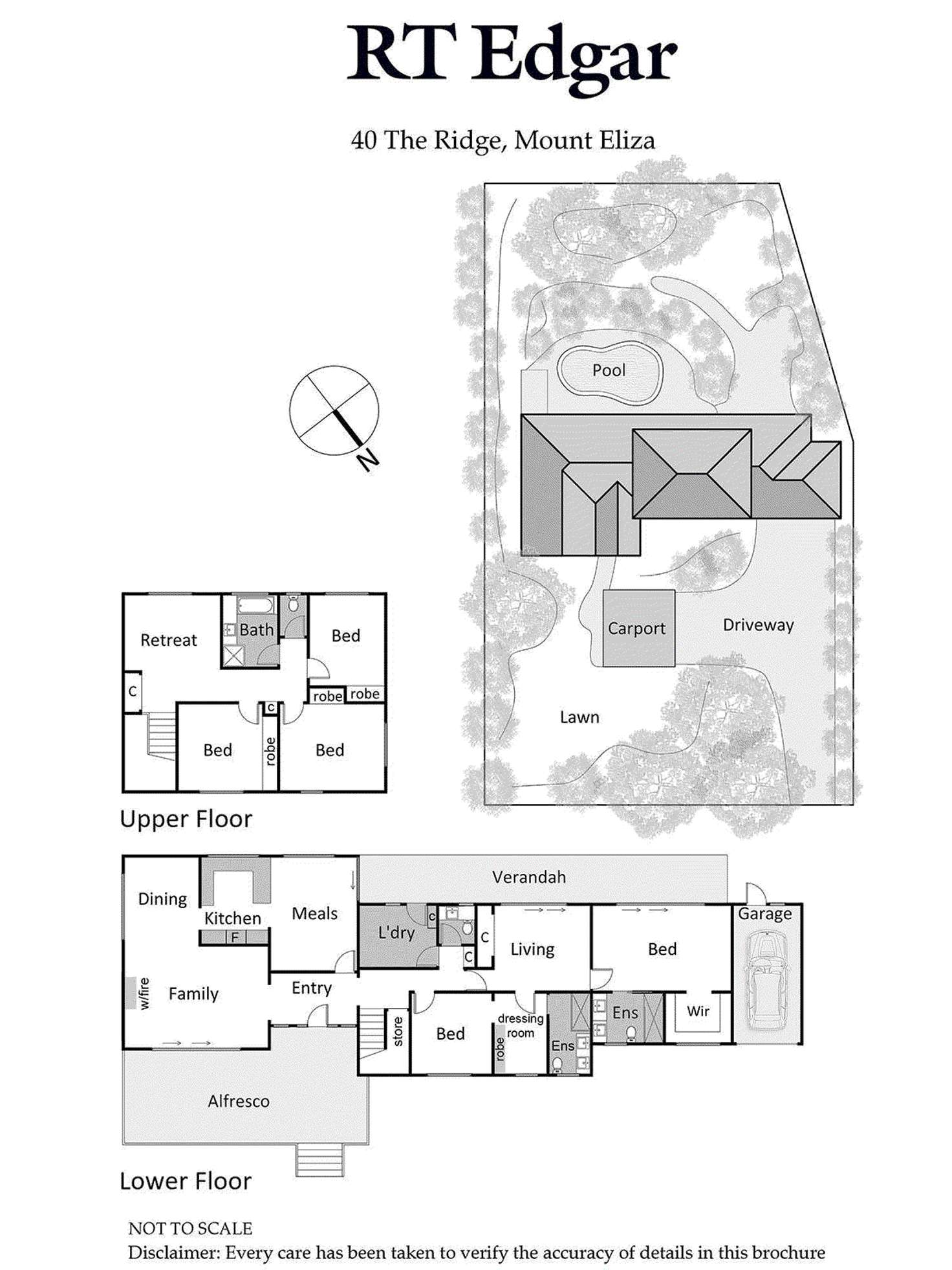 Floorplan of Homely house listing, 40 The Ridge, Mount Eliza VIC 3930