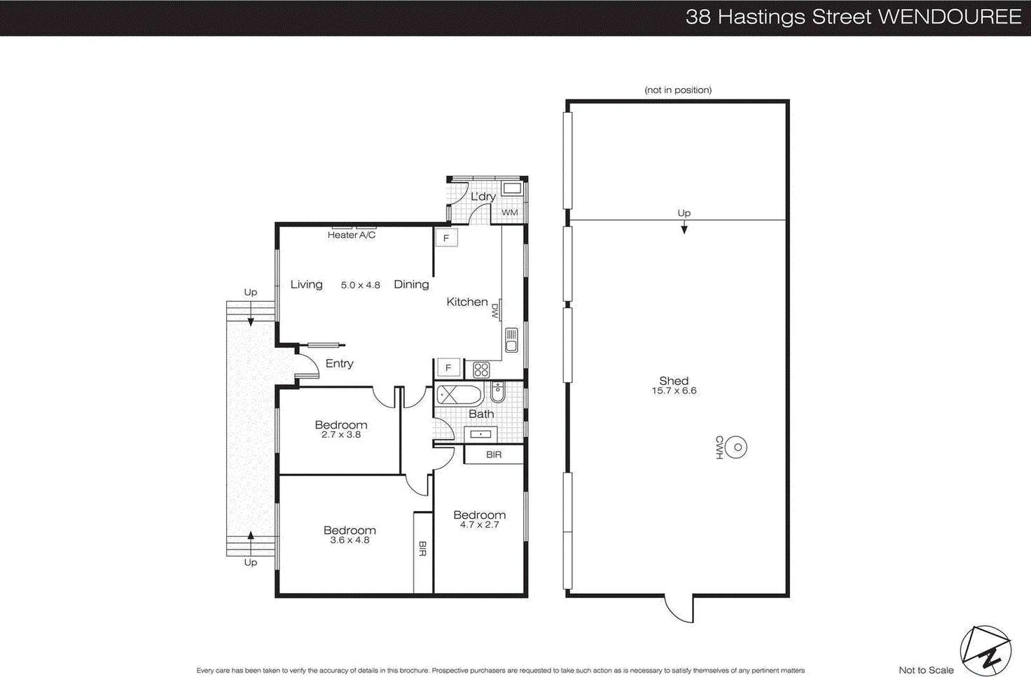 Floorplan of Homely house listing, 38 Hastings Street, Wendouree VIC 3355