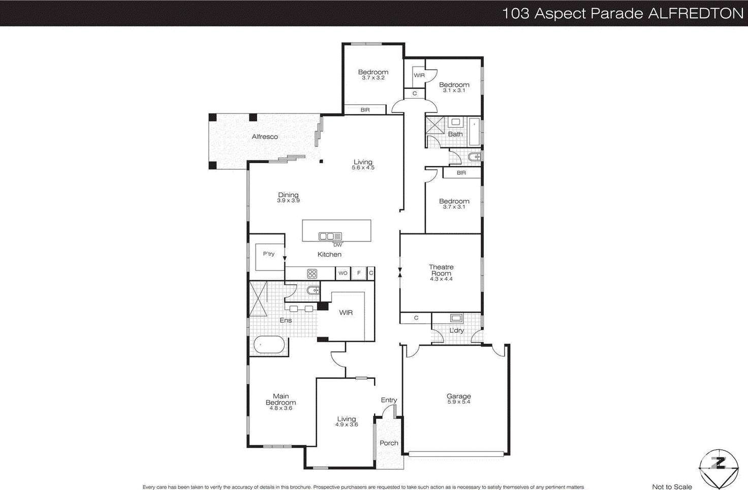 Floorplan of Homely house listing, 103 Aspect Parade, Alfredton VIC 3350