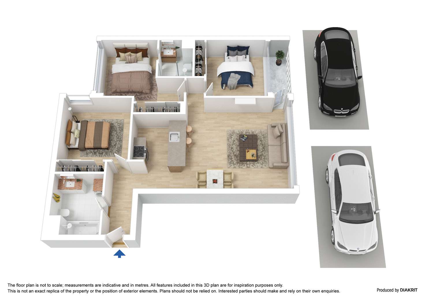 Floorplan of Homely apartment listing, 153/416 St Kilda Road, Melbourne VIC 3004