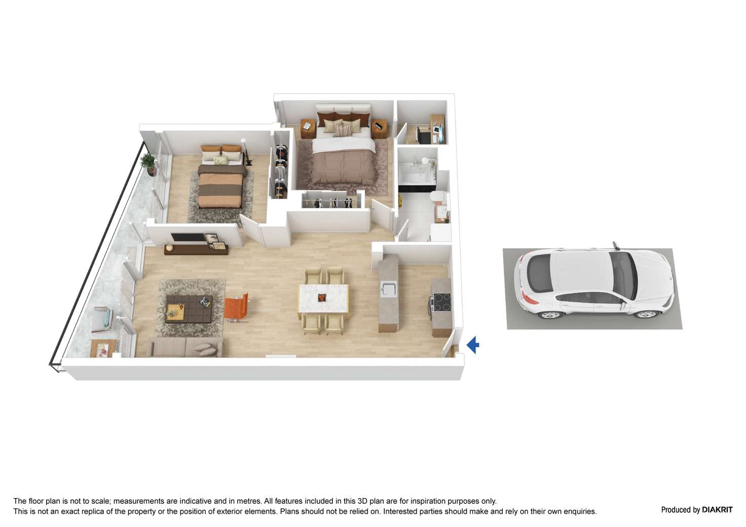 Floorplan of Homely apartment listing, 126/416A St Kilda Road, Melbourne VIC 3004