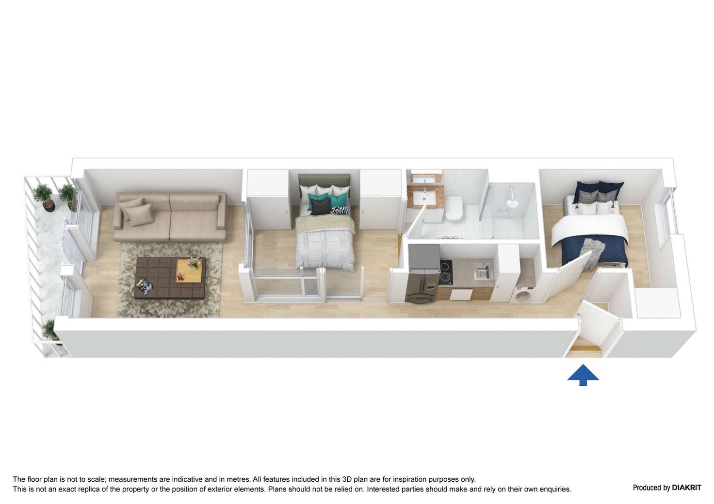 Floorplan of Homely apartment listing, 1004/53 Batman Street, West Melbourne VIC 3003