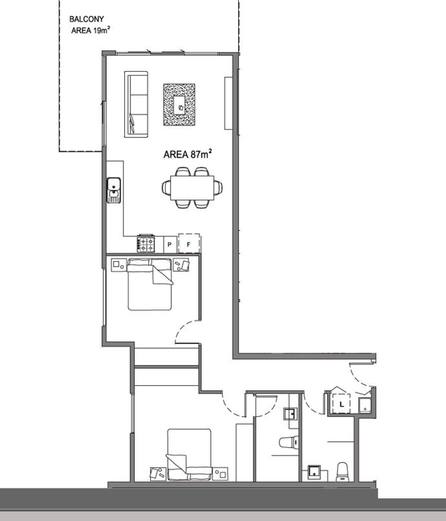 Floorplan of Homely apartment listing, 202/5 Claire Street, Mckinnon VIC 3204