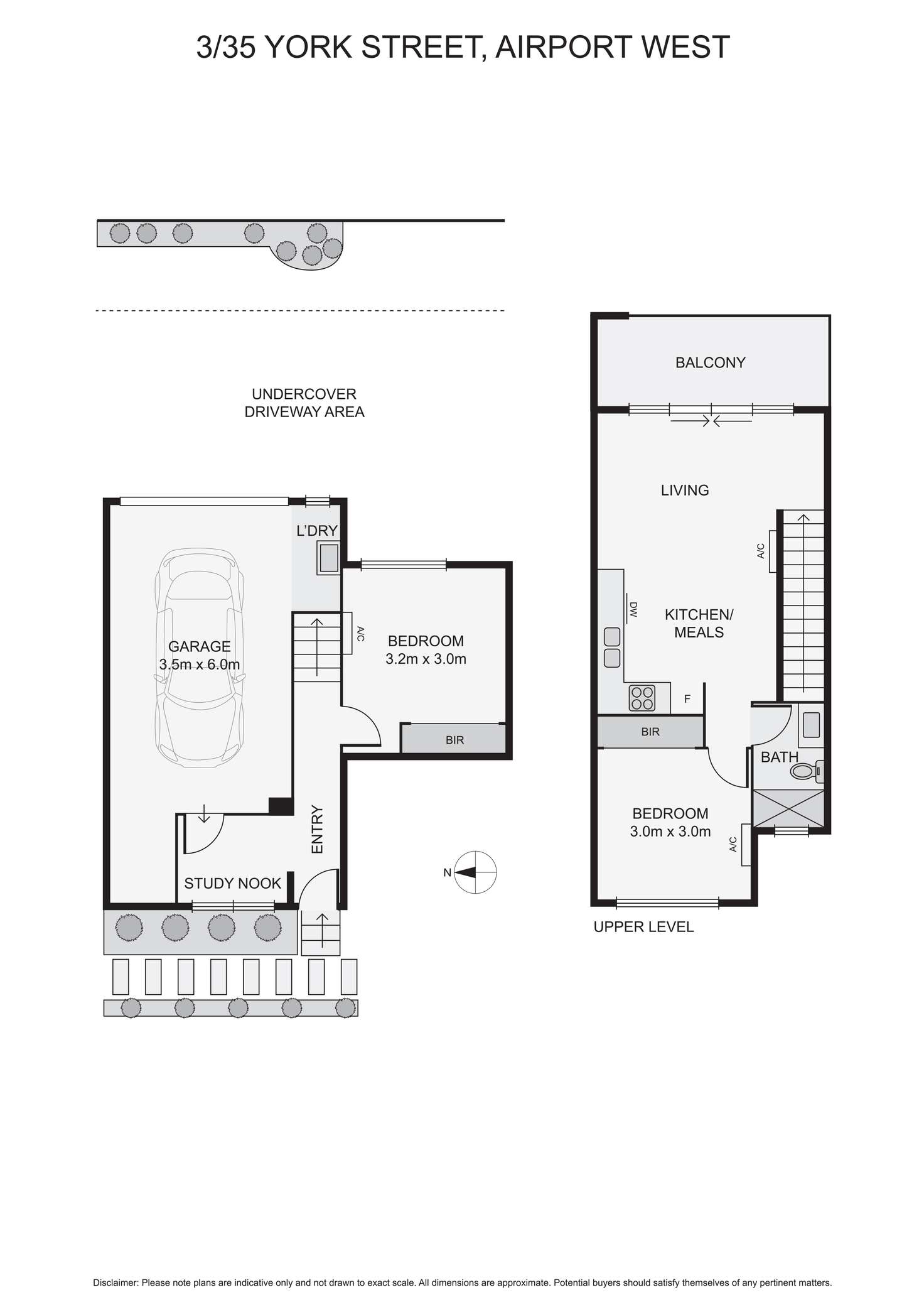 Floorplan of Homely townhouse listing, 5/35 York Street, Airport West VIC 3042