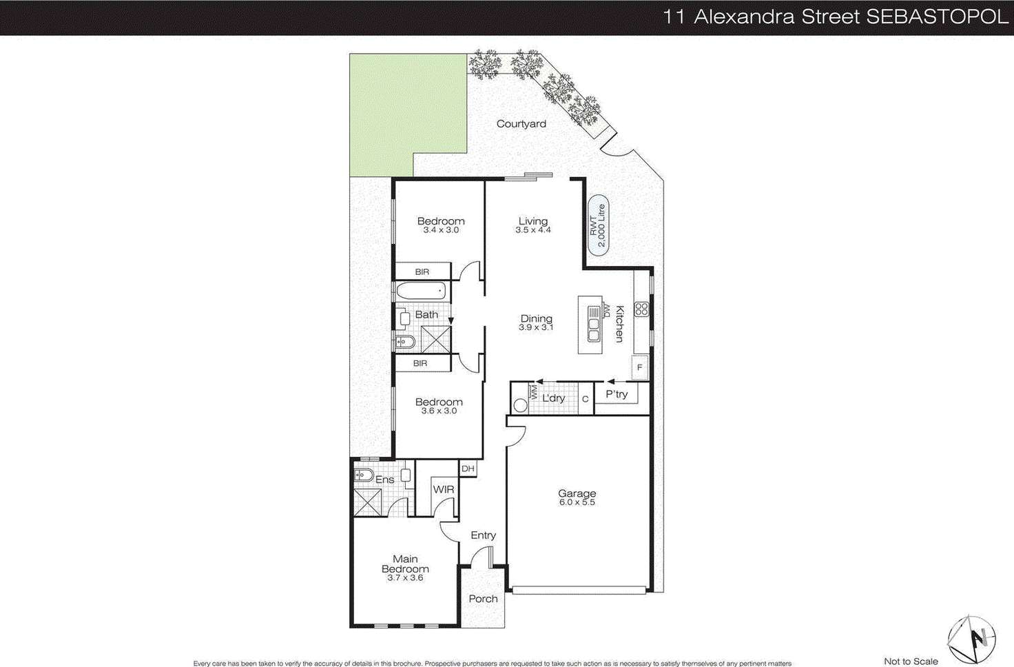 Floorplan of Homely house listing, 11 Alexandra Street, Sebastopol VIC 3356