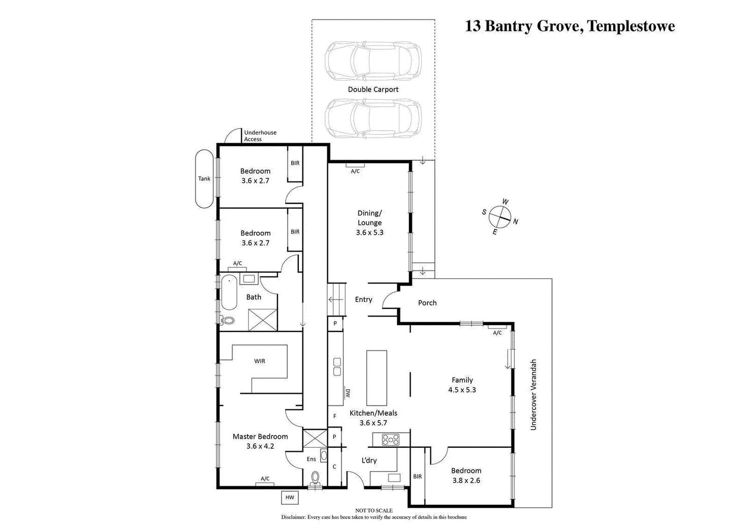 Floorplan of Homely house listing, 13 Bantry Grove, Templestowe VIC 3106