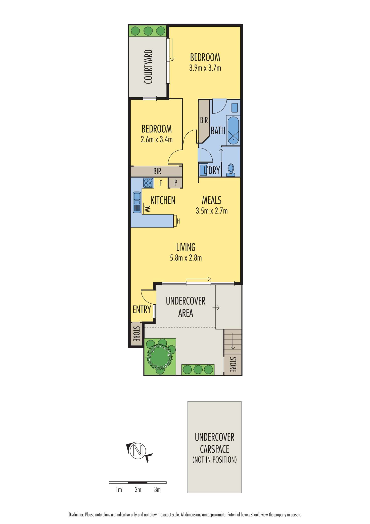 Floorplan of Homely apartment listing, 13/43 Jeffcott Street, West Melbourne VIC 3003