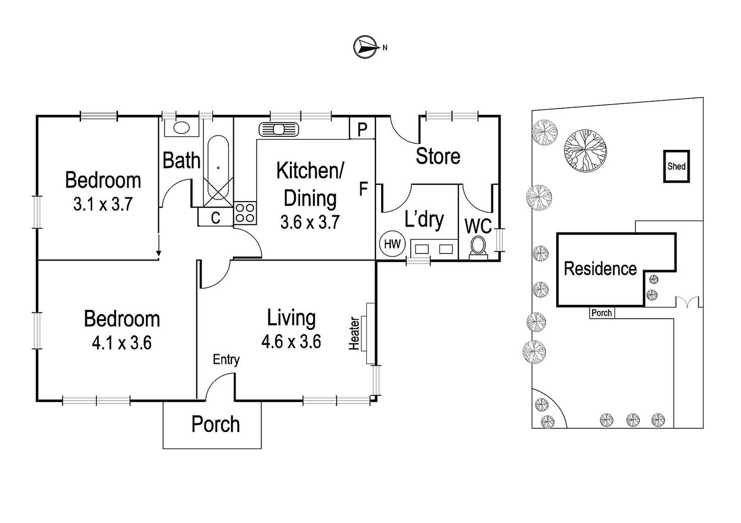 Floorplan of Homely house listing, 3 Kokoda Street, Heidelberg West VIC 3081