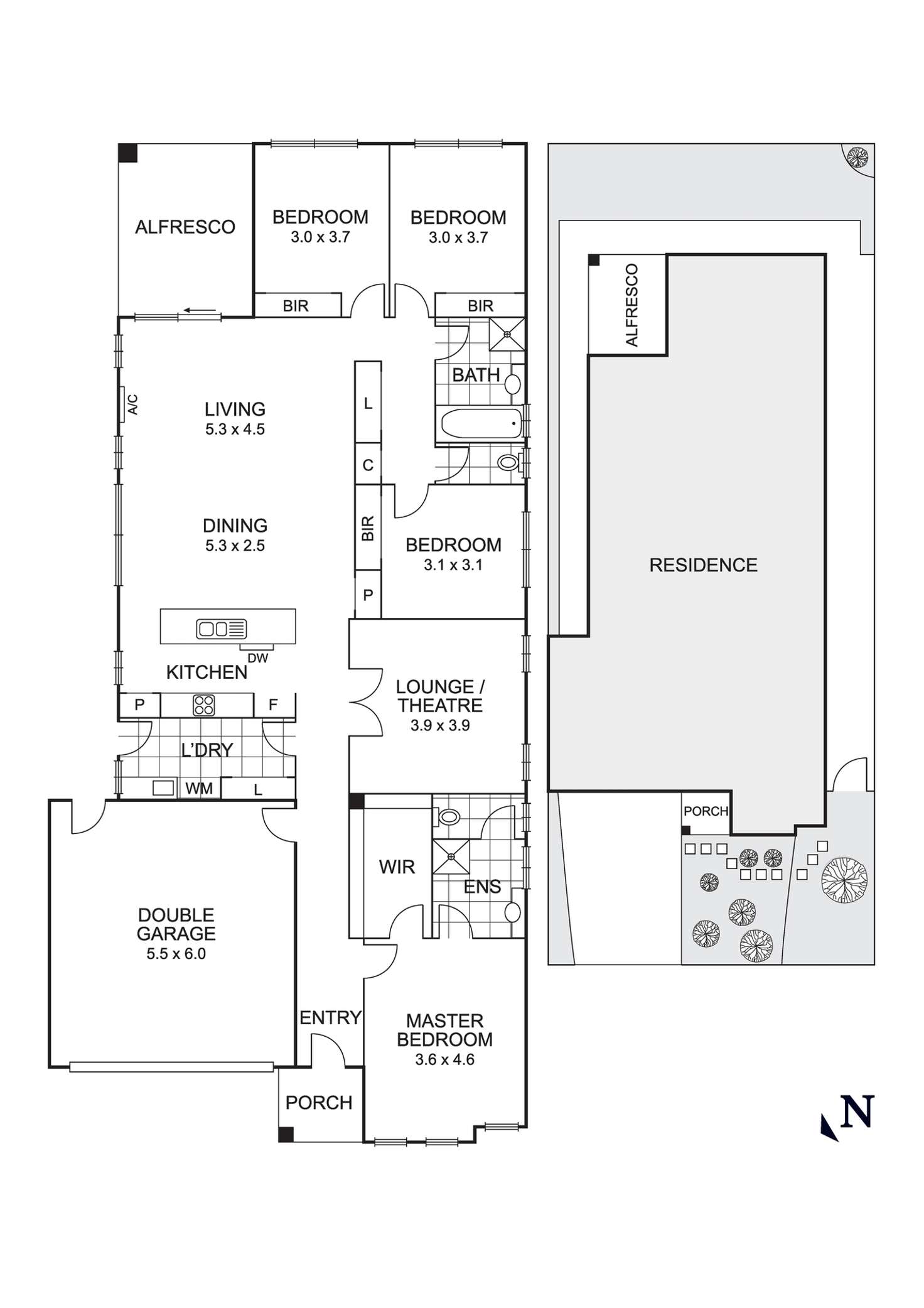 Floorplan of Homely house listing, 15 Dunraven Crescent, Doreen VIC 3754