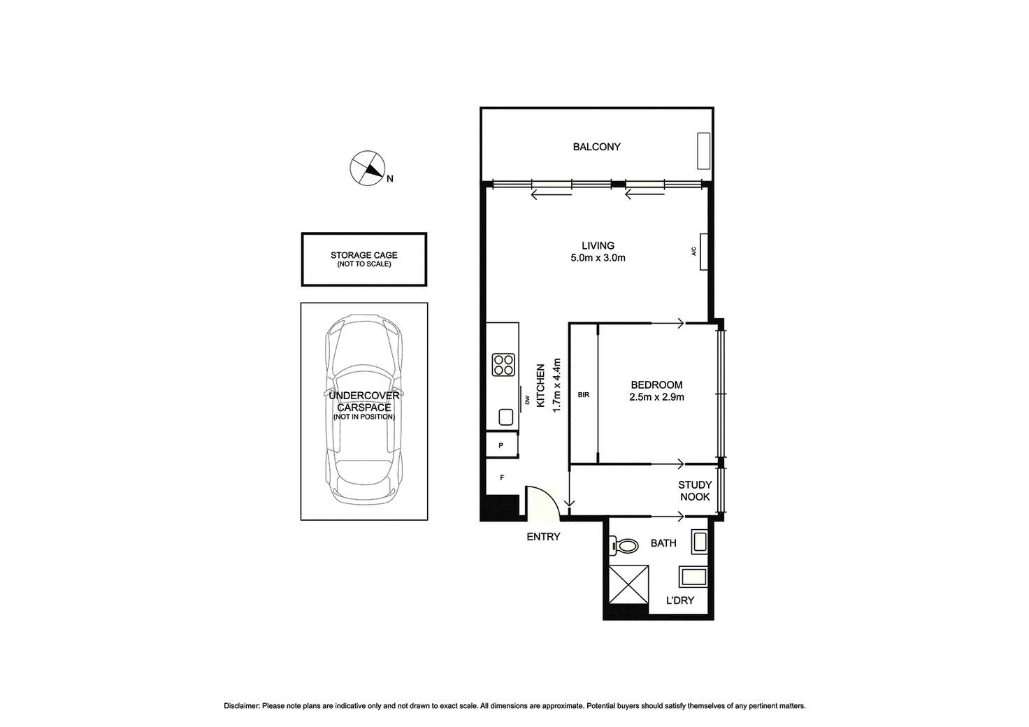 Floorplan of Homely apartment listing, 205/126 Brighton Road, Ripponlea VIC 3185