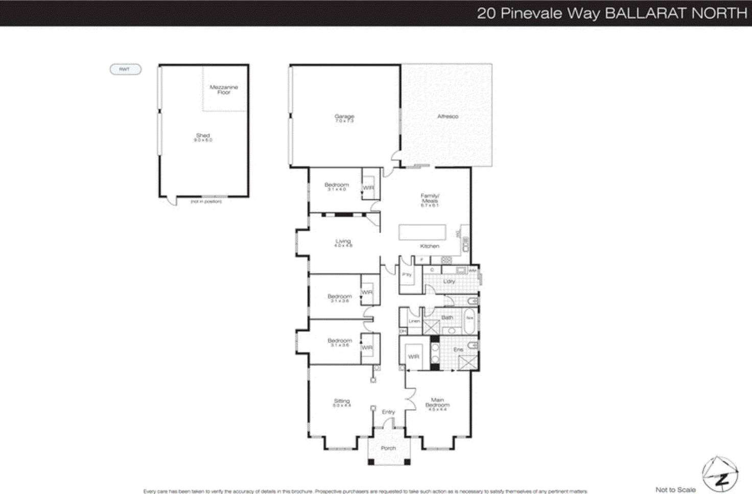 Floorplan of Homely house listing, 20 Pinevale Way, Ballarat North VIC 3350