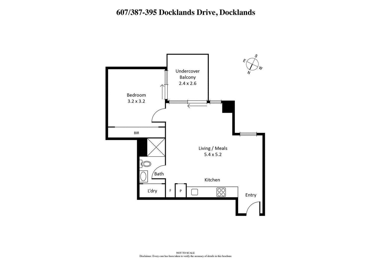 Floorplan of Homely apartment listing, 607/387 Docklands Drive, Docklands VIC 3008