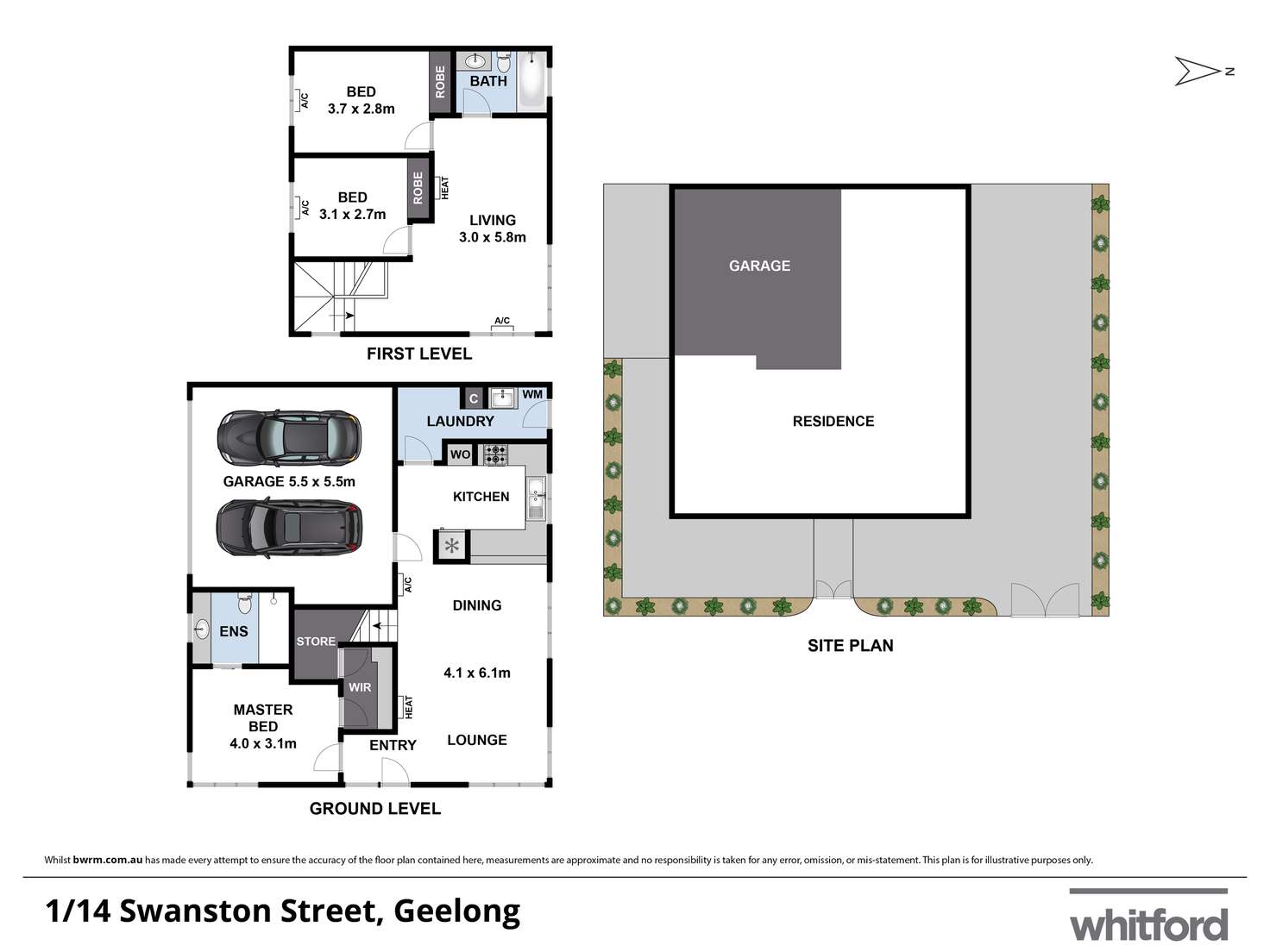 Floorplan of Homely house listing, 1/14 Swanston Street, Geelong VIC 3220