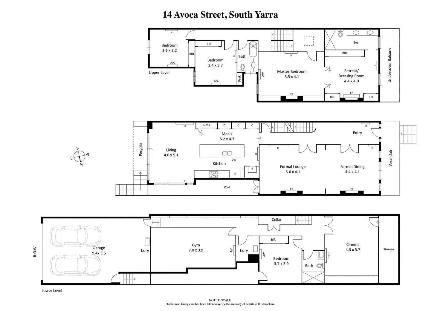 Floorplan of Homely house listing, 14 Avoca Street, South Yarra VIC 3141