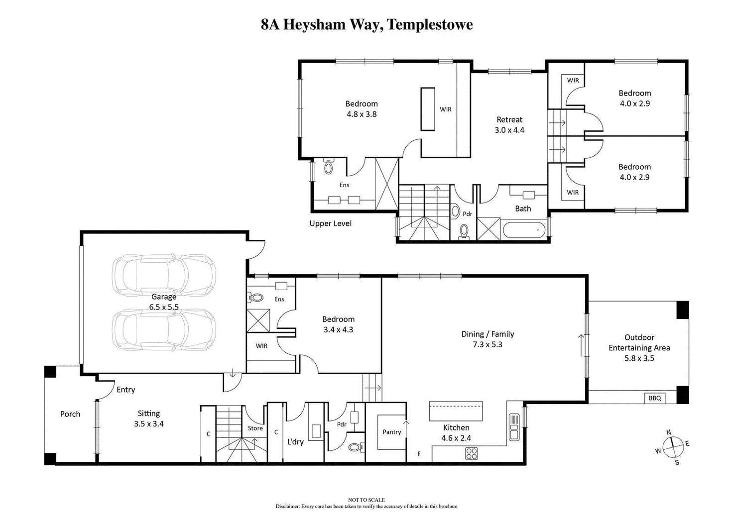 Floorplan of Homely house listing, 8a Heysham Way, Templestowe VIC 3106