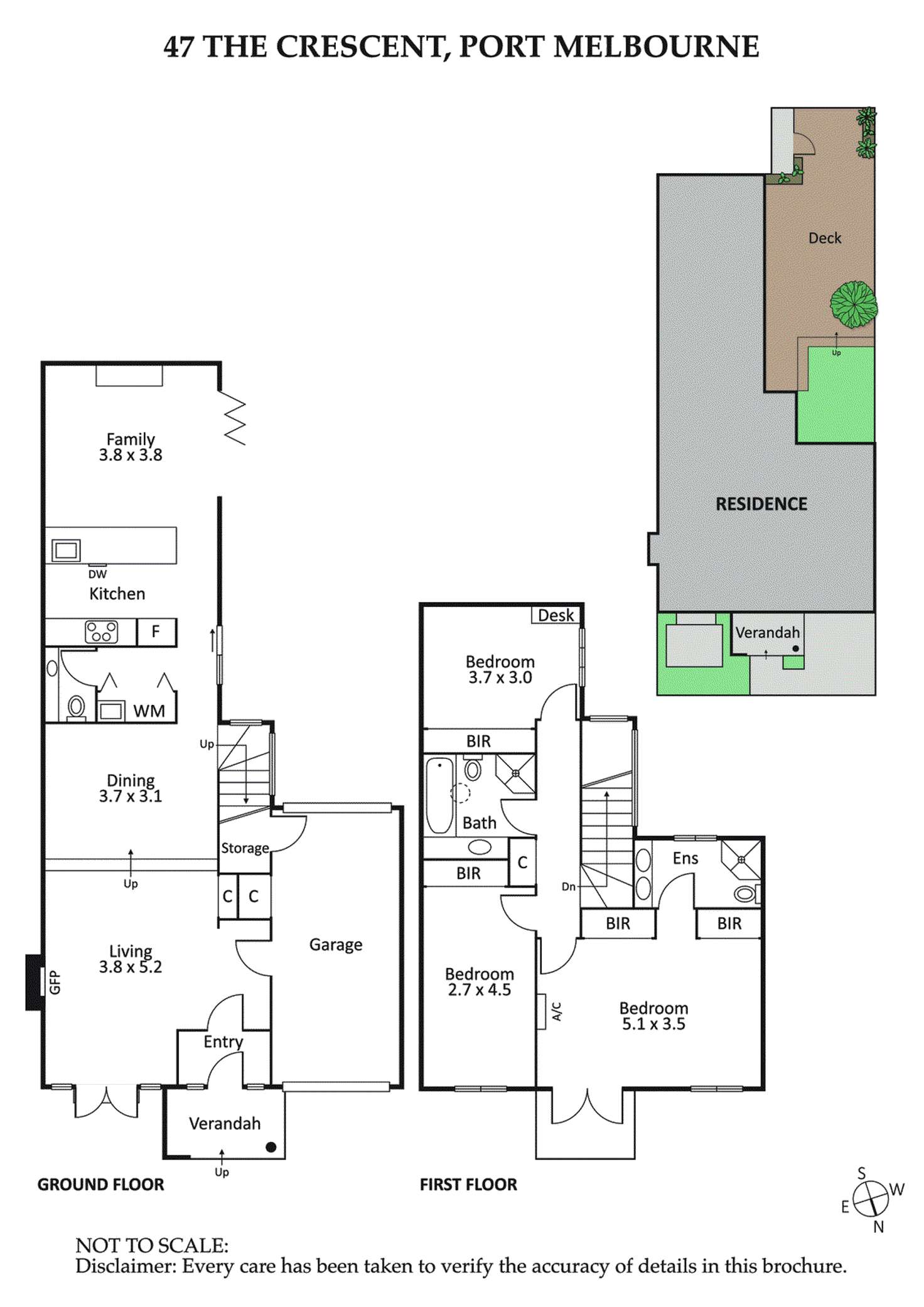 Floorplan of Homely house listing, 47 The Crescent, Port Melbourne VIC 3207