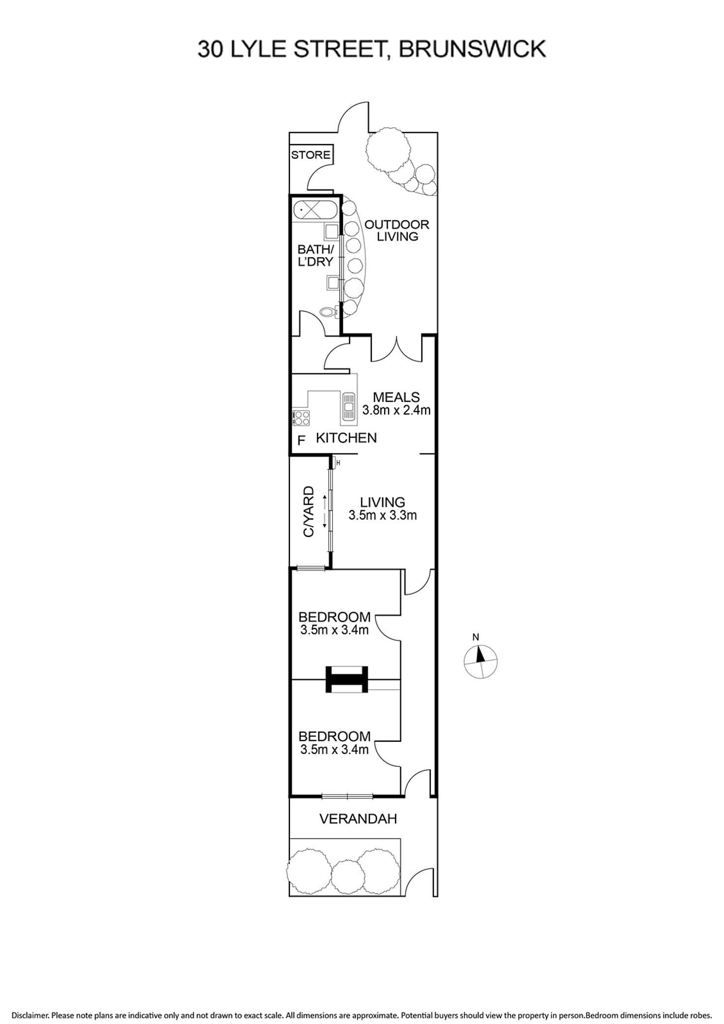 Floorplan of Homely house listing, 30 Lyle Street, Brunswick VIC 3056