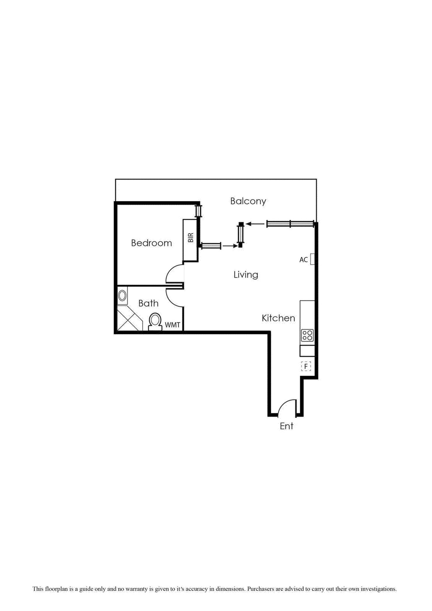 Floorplan of Homely apartment listing, 2408/380 Little Lonsdale Street, Melbourne VIC 3000