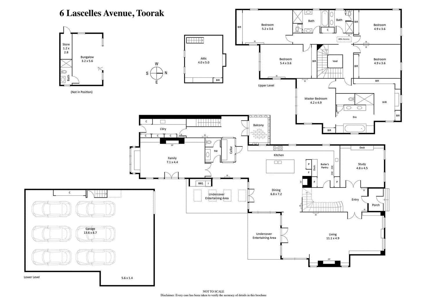 Floorplan of Homely house listing, 6 Lascelles Avenue, Toorak VIC 3142