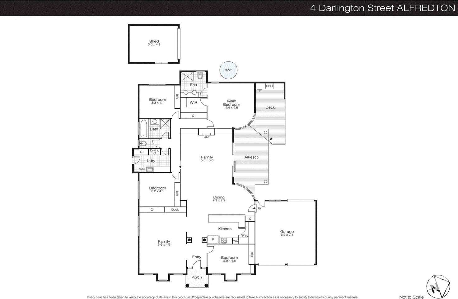 Floorplan of Homely house listing, 4 Darlington Street, Alfredton VIC 3350