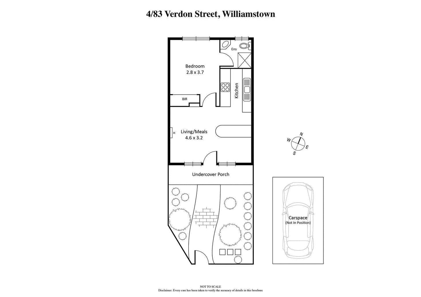 Floorplan of Homely apartment listing, 4/83 Verdon Street, Williamstown VIC 3016