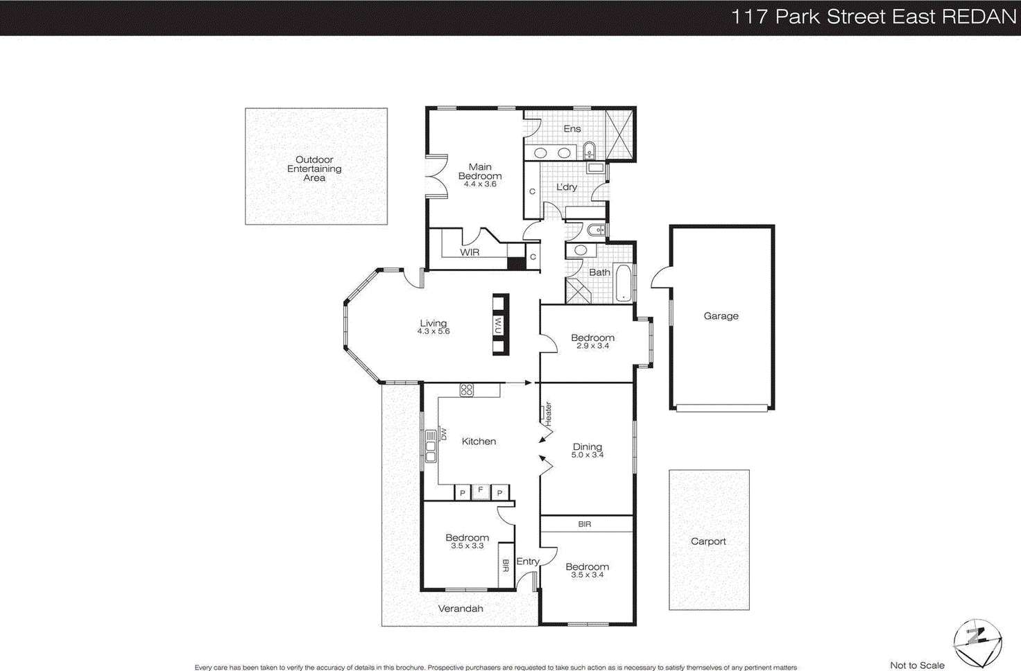 Floorplan of Homely house listing, 117 Park Street East, Redan VIC 3350