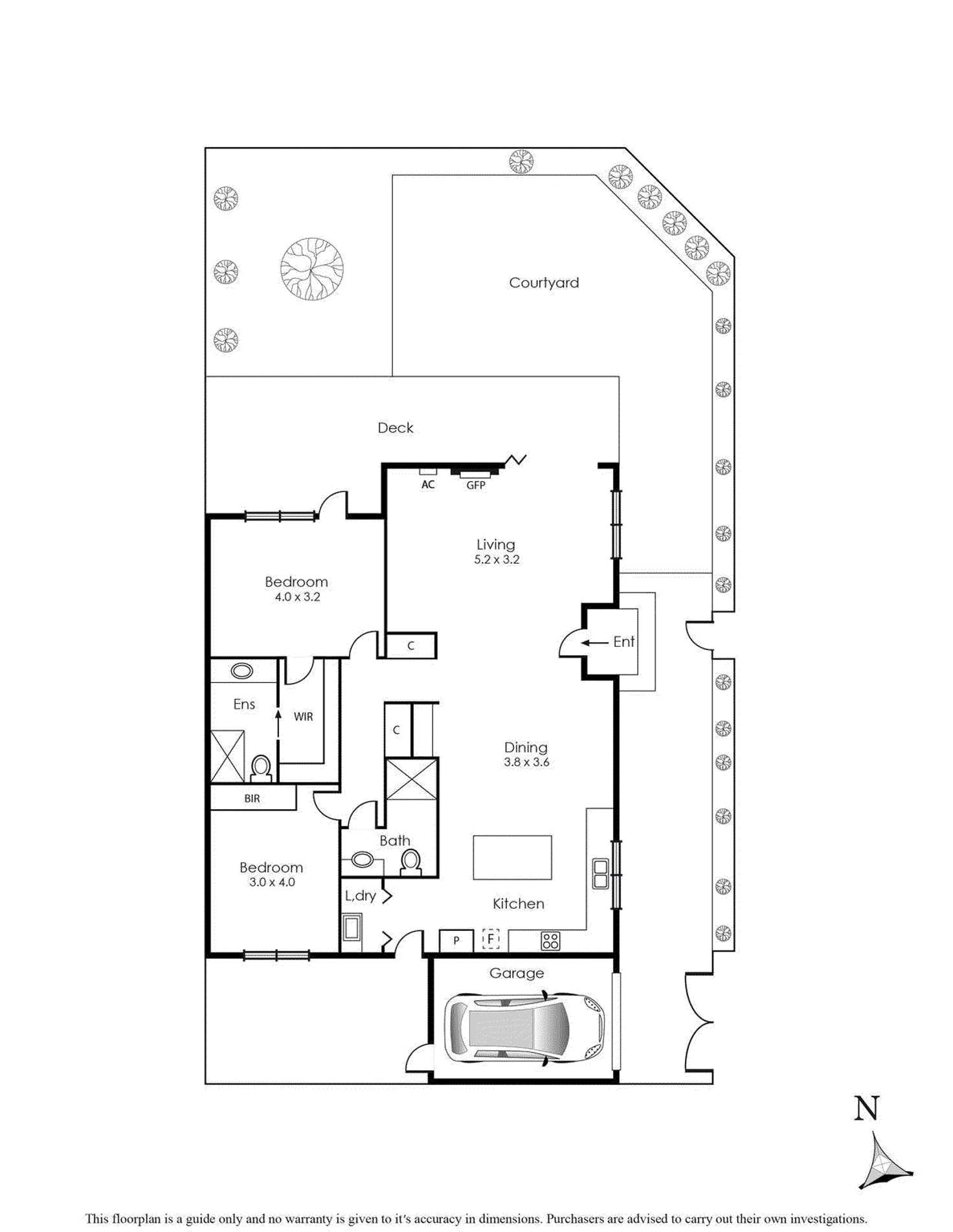 Floorplan of Homely apartment listing, 2/34 Wolseley Grove, Brighton VIC 3186