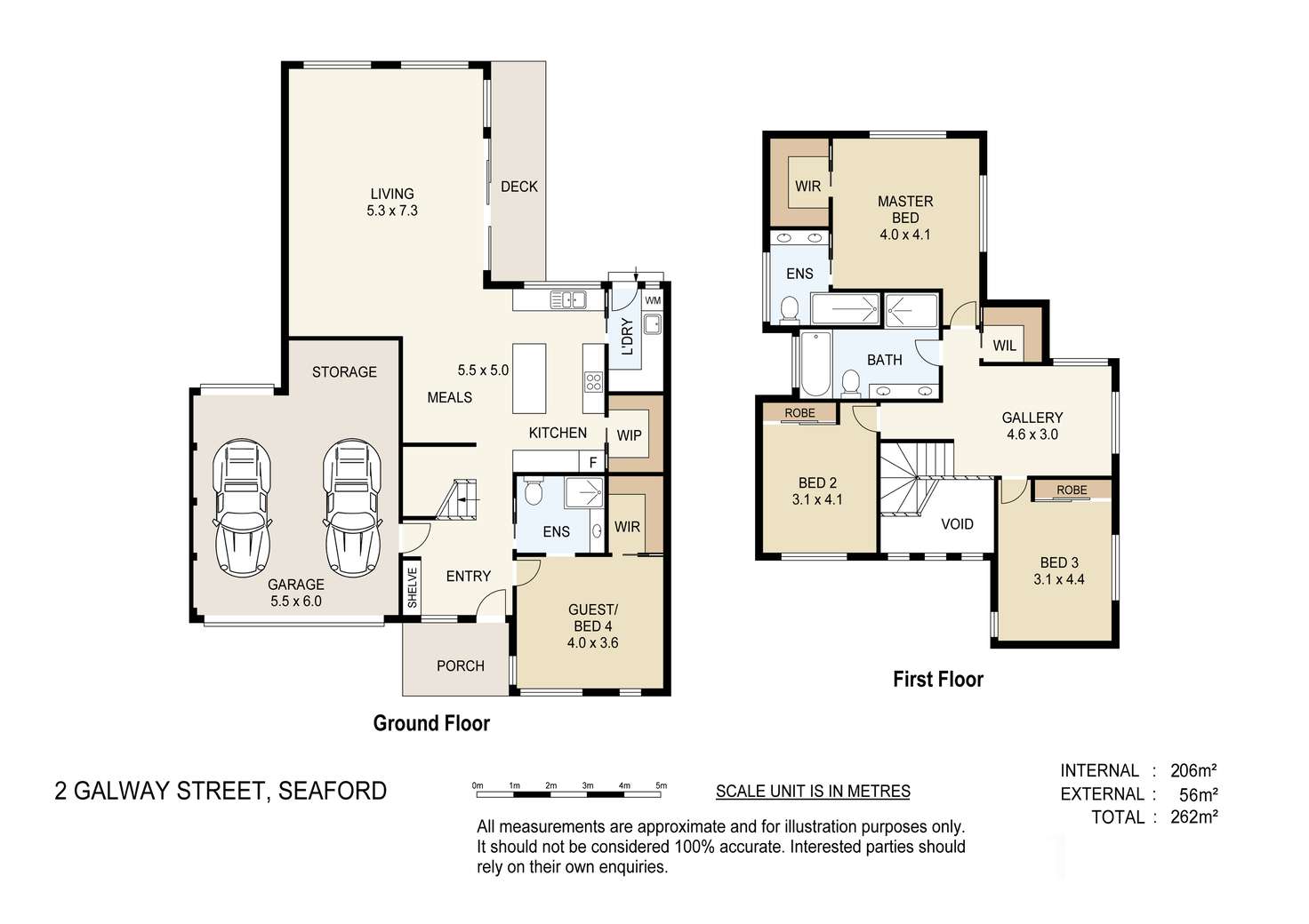 Floorplan of Homely townhouse listing, 2A Galway Road, Seaford VIC 3198