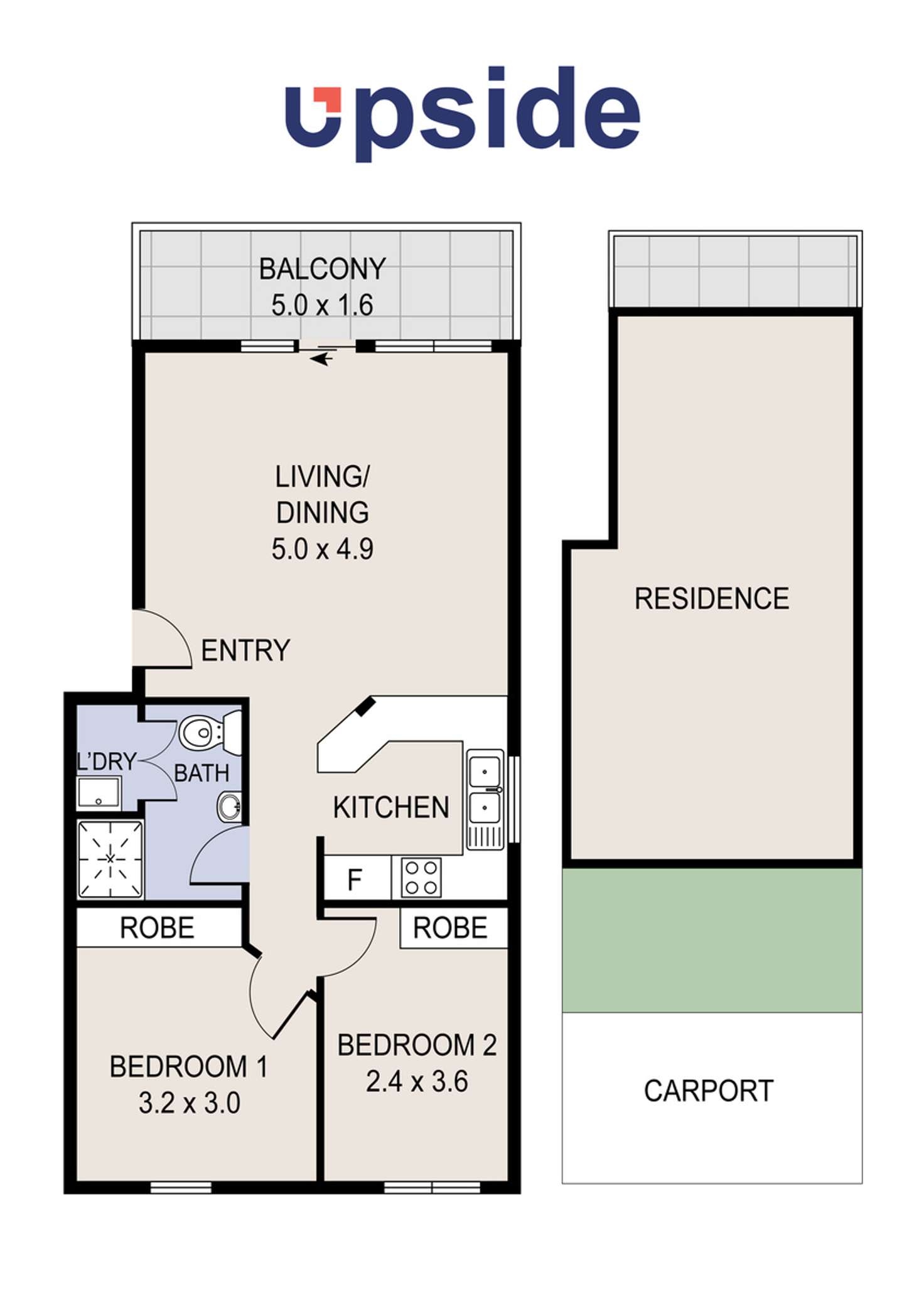 Floorplan of Homely unit listing, 24/20 Oliver Street, Lyneham ACT 2602