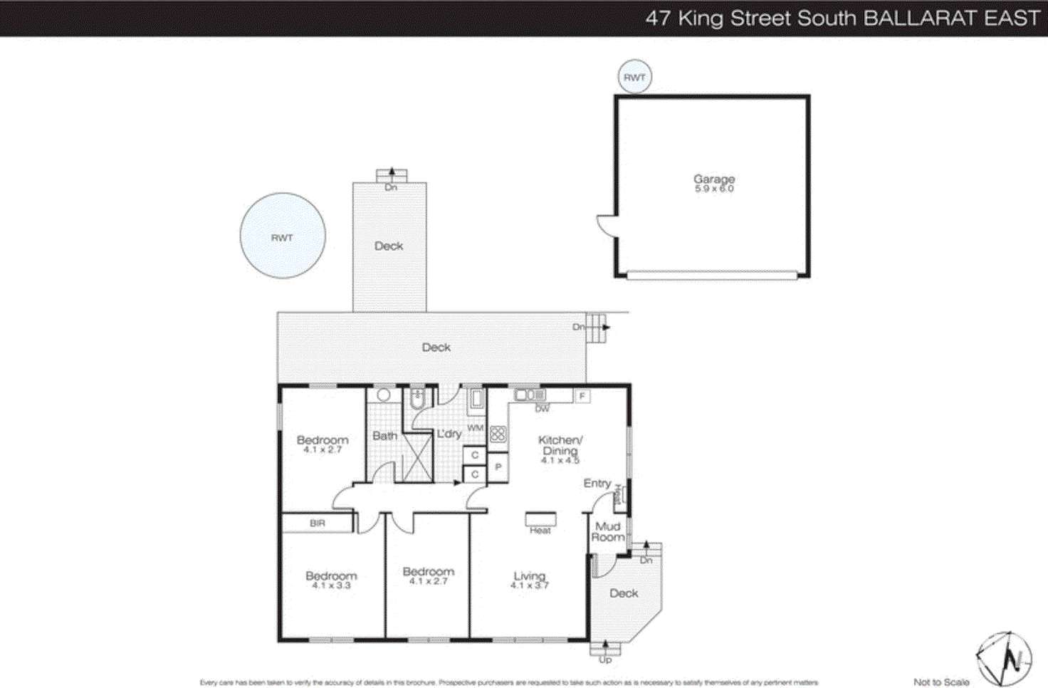 Floorplan of Homely house listing, 47 King Street, Ballarat East VIC 3350