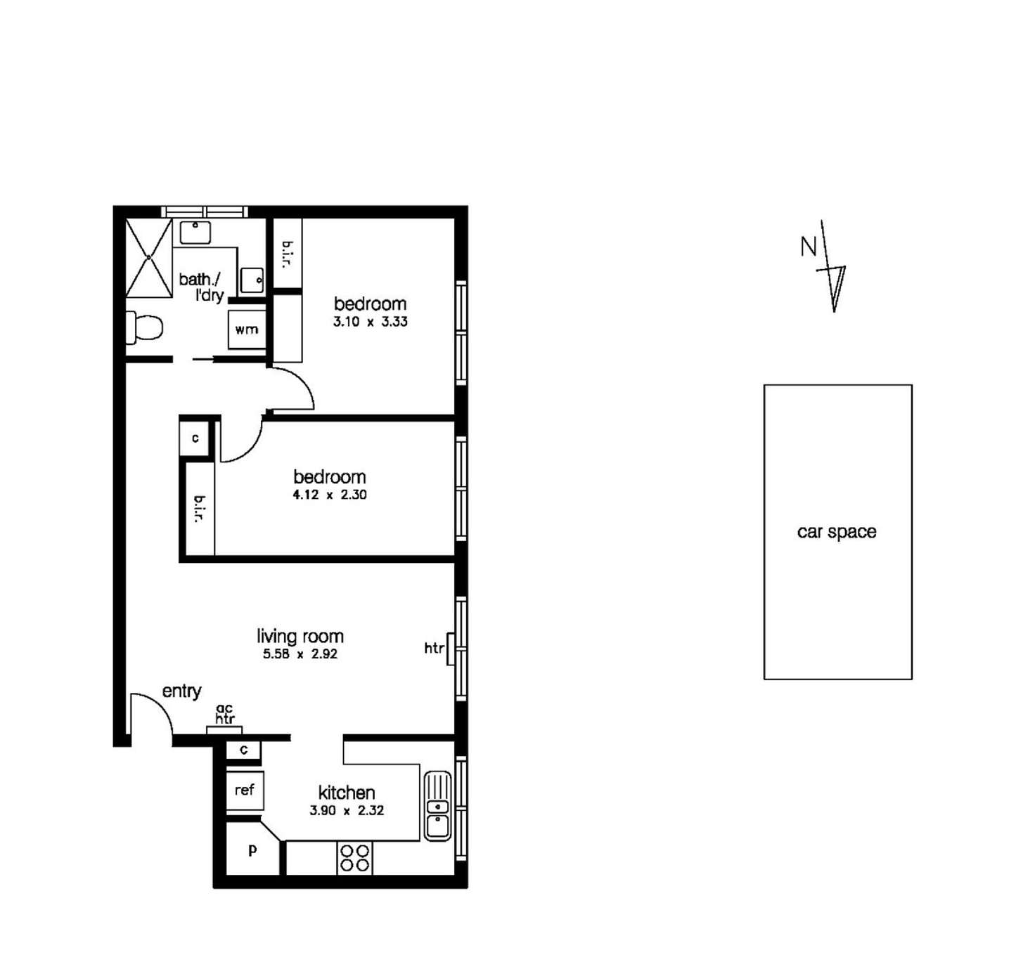 Floorplan of Homely apartment listing, 4/101 Simpson  Street, Yarraville VIC 3013