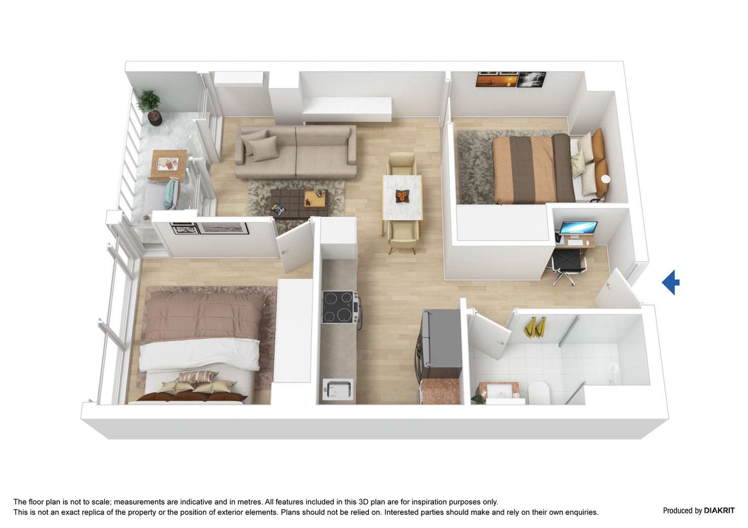 Floorplan of Homely apartment listing, 4608/639 Lonsdale Street, Melbourne VIC 3000