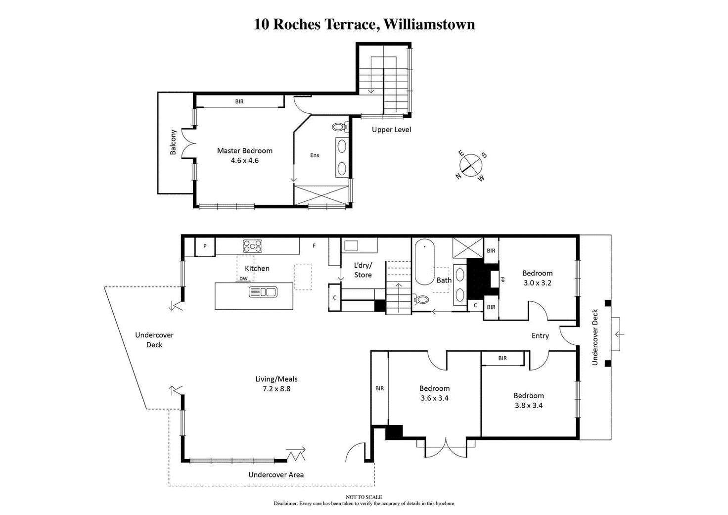 Floorplan of Homely house listing, 10 Roches Terrace, Williamstown VIC 3016