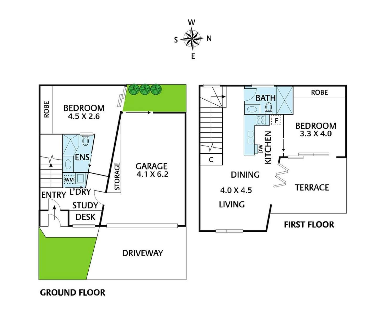 Floorplan of Homely townhouse listing, 5/111 Victoria Street, Brunswick East VIC 3057