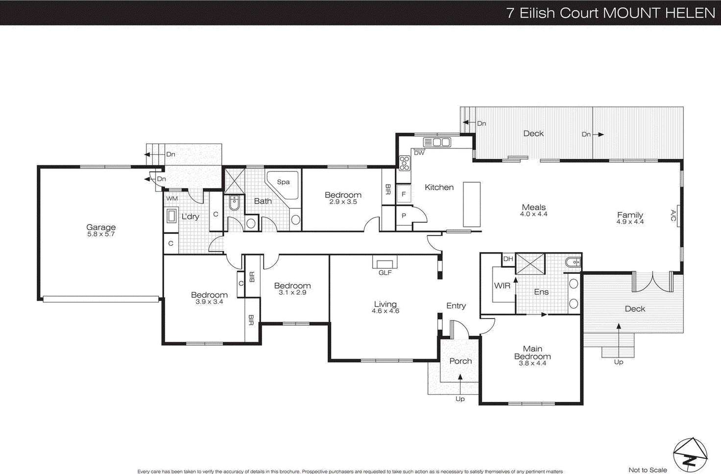 Floorplan of Homely house listing, 7 Eilish Court, Mount Helen VIC 3350