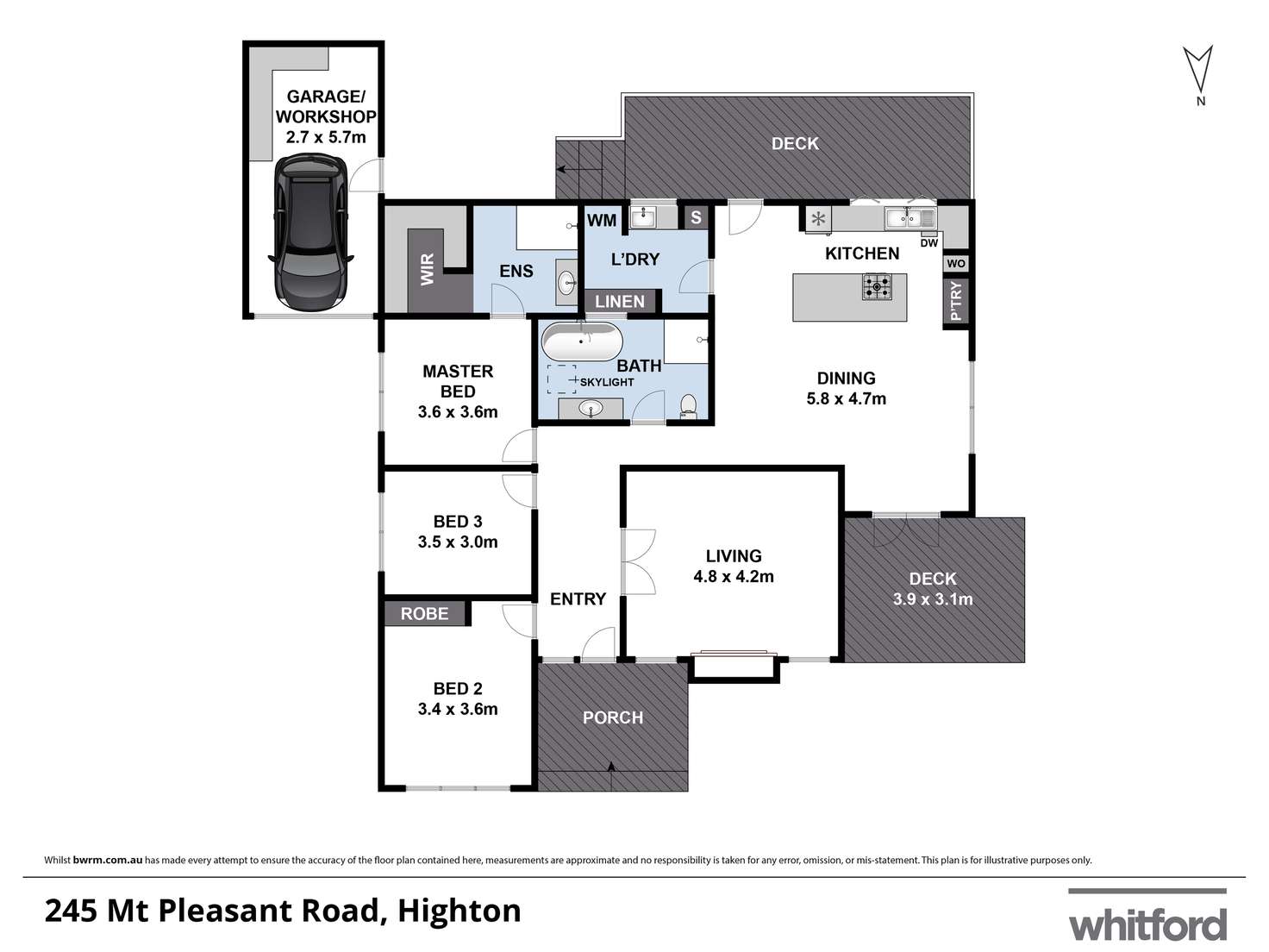 Floorplan of Homely house listing, 245 Mt Pleasant Road, Highton VIC 3216