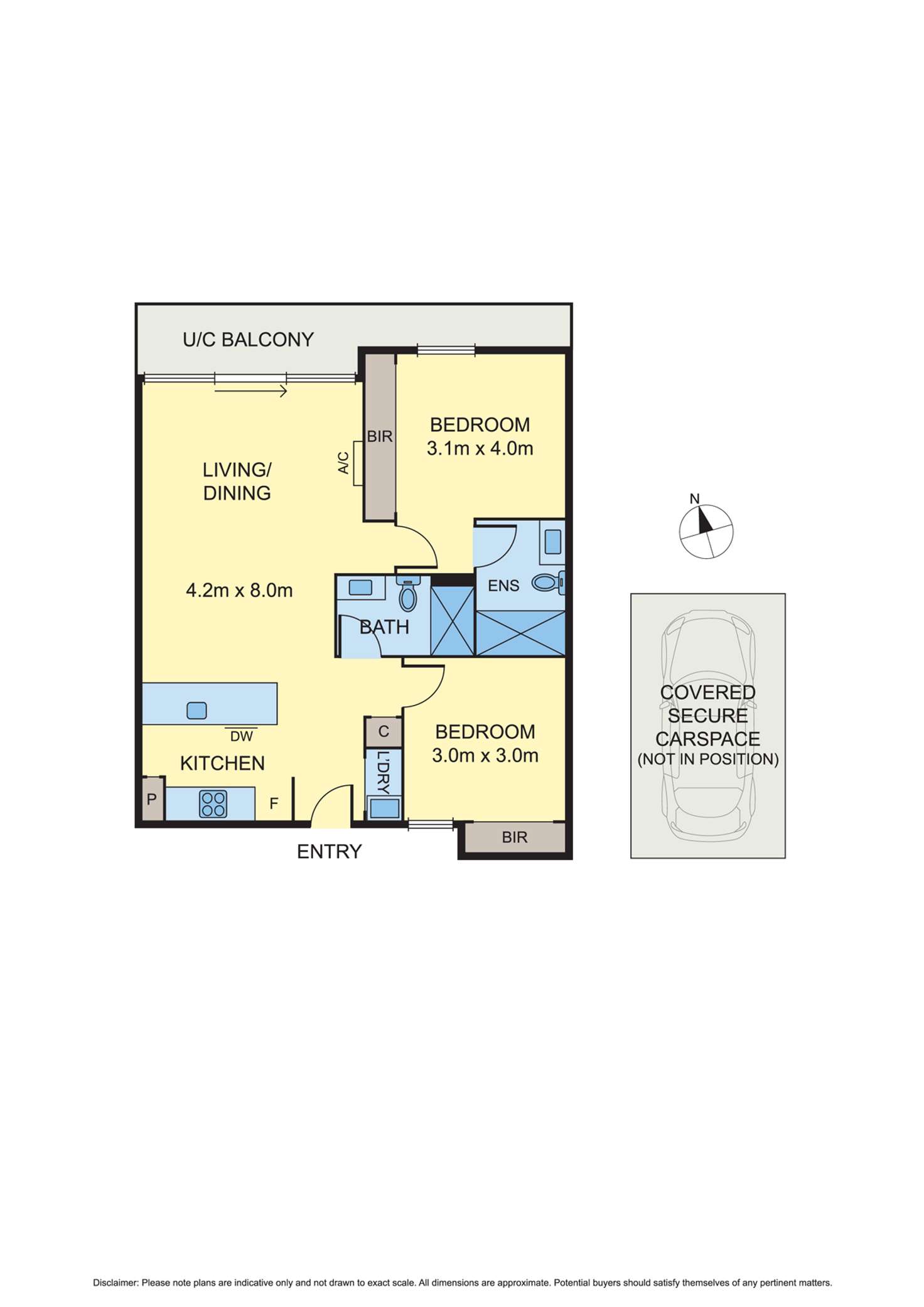 Floorplan of Homely apartment listing, 2211/178 Edward Street, Brunswick East VIC 3057