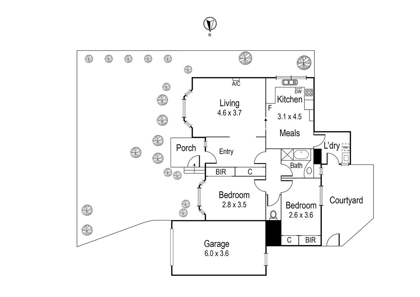 Floorplan of Homely unit listing, 1/41 Belmont Road, Ivanhoe VIC 3079