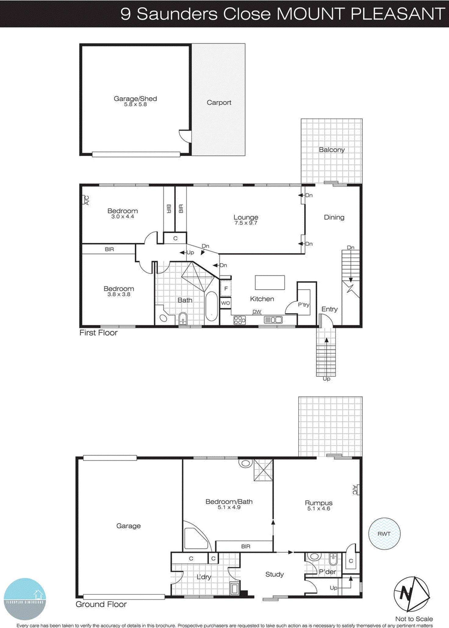 Floorplan of Homely house listing, 9 Saunders Close, Mount Pleasant VIC 3350