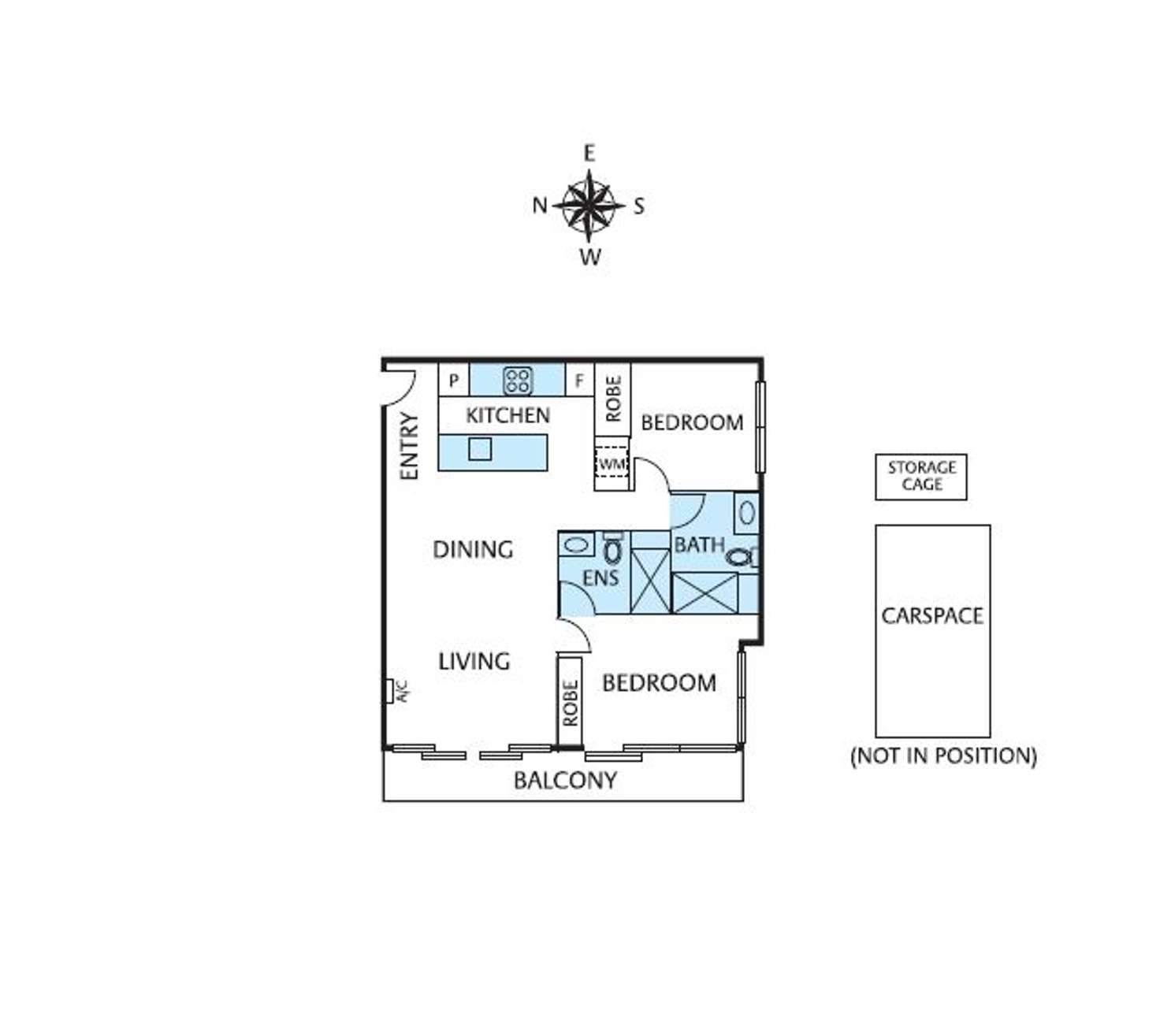 Floorplan of Homely apartment listing, 522/253 Bridge Road, Richmond VIC 3121