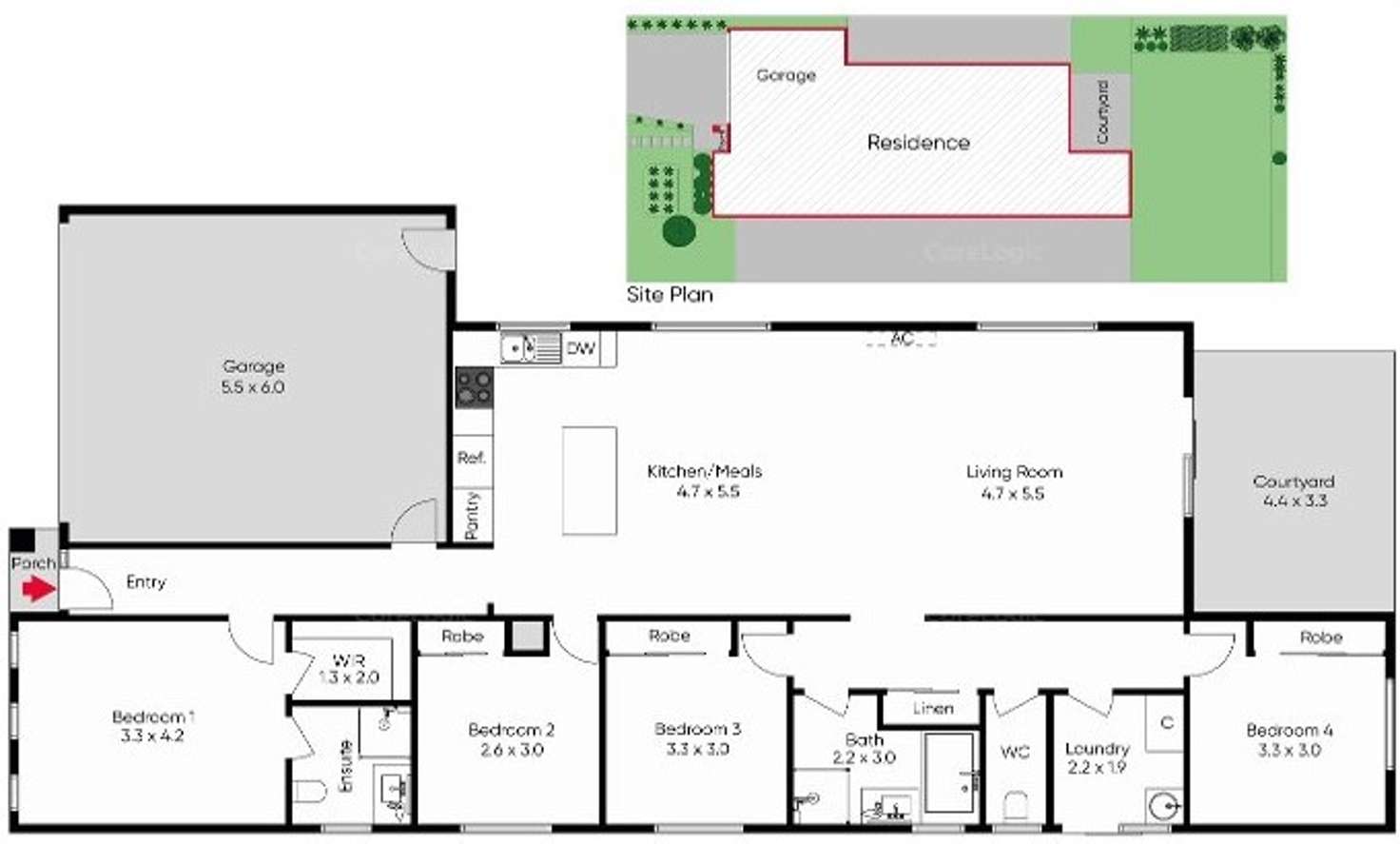 Floorplan of Homely house listing, 57 Macquarie Drive, Wyndham Vale VIC 3024