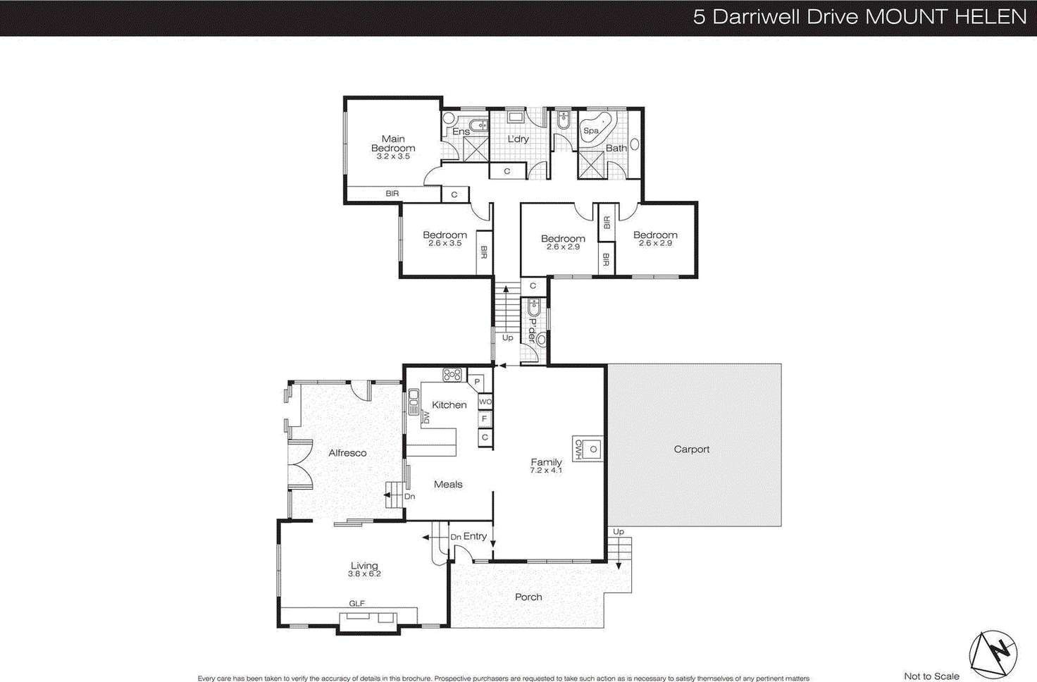 Floorplan of Homely house listing, 5 Darriwell Drive, Mount Helen VIC 3350