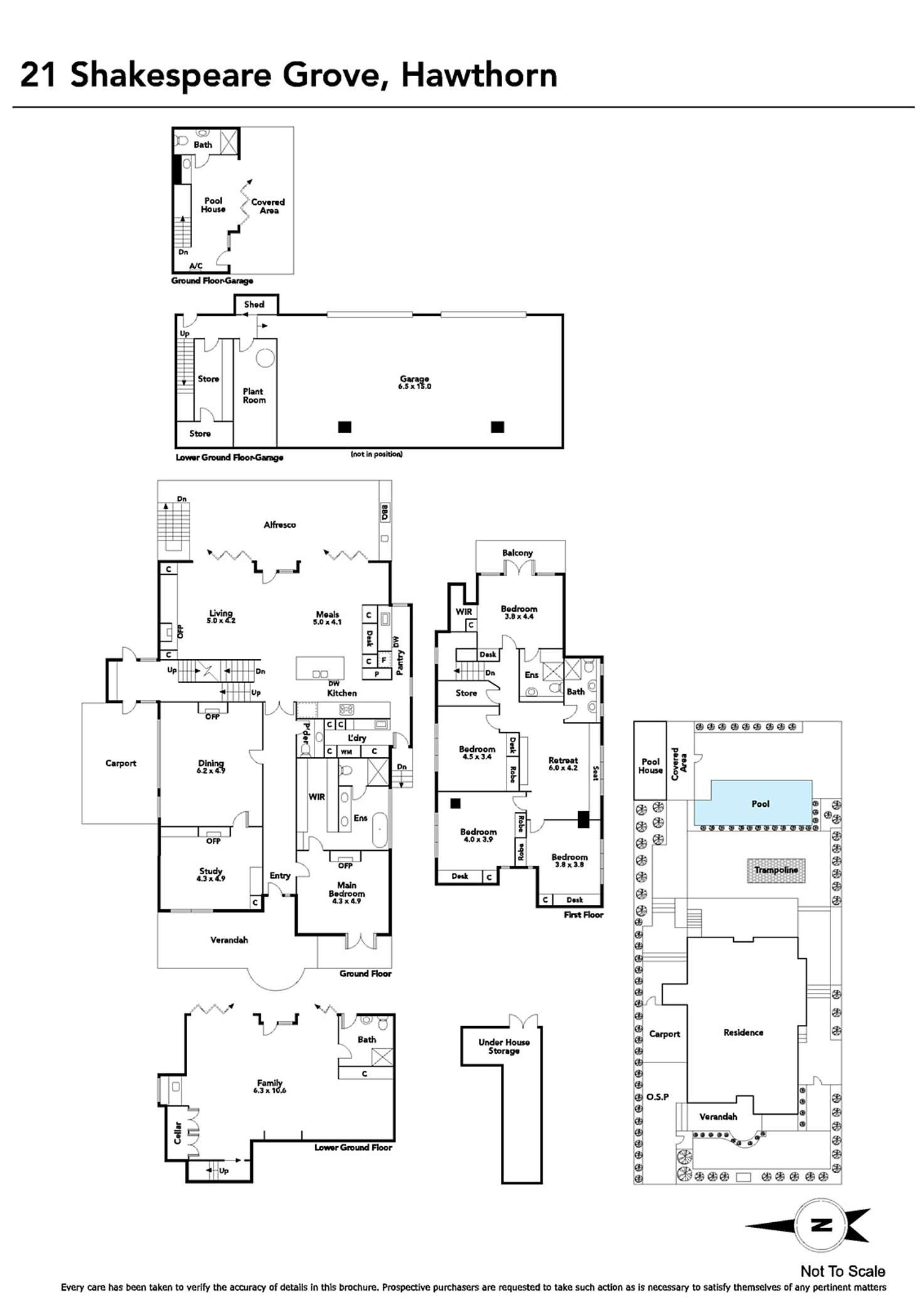 Floorplan of Homely house listing, 21 Shakespeare Grove, Hawthorn VIC 3122