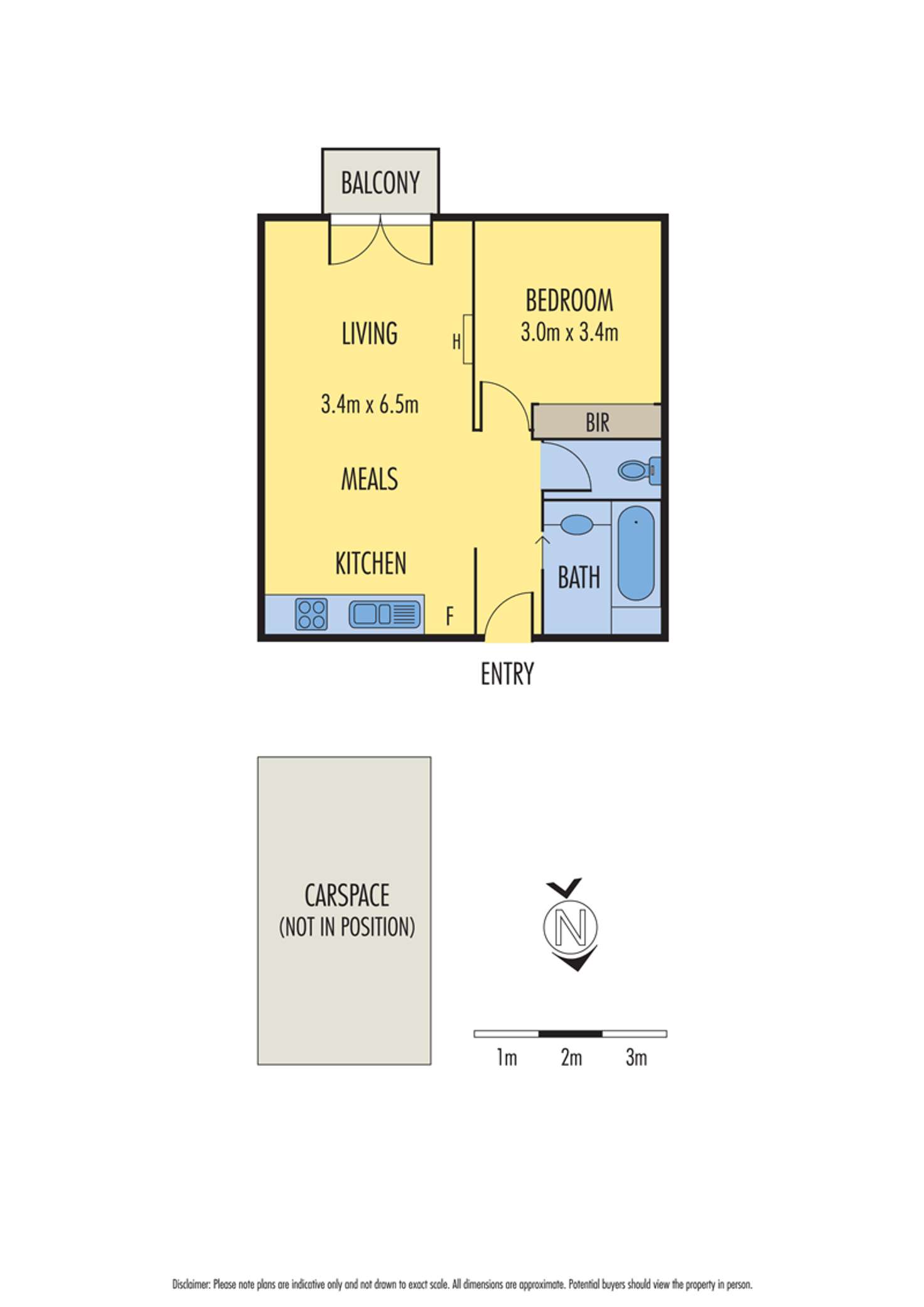 Floorplan of Homely apartment listing, 33/202 The Avenue, Parkville VIC 3052