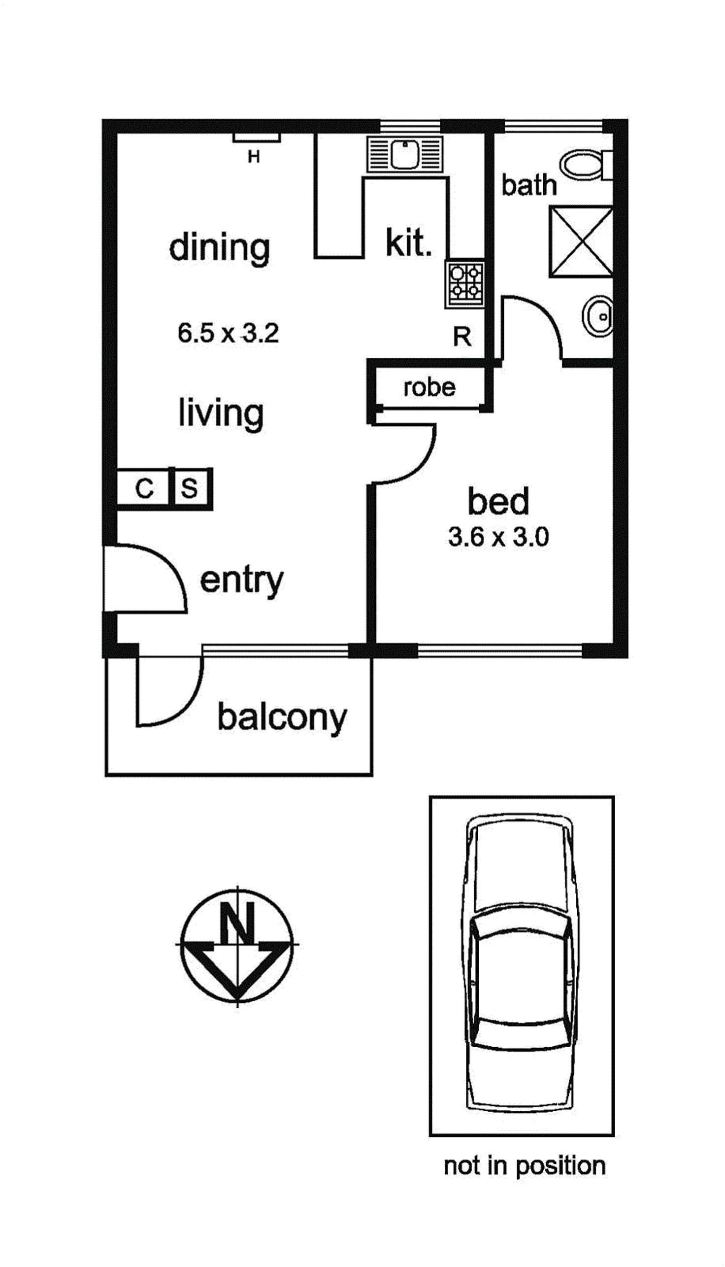 Floorplan of Homely apartment listing, 8/4 Glen Street, Hawthorn VIC 3122