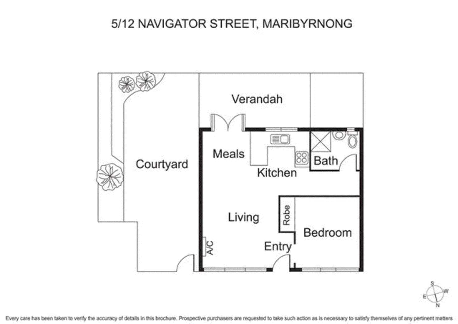 Floorplan of Homely apartment listing, 5/12 Navigator Street, Maribyrnong VIC 3032