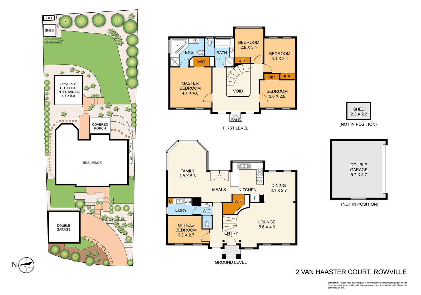 Floorplan of Homely house listing, 2 Van Haaster Court, Rowville VIC 3178