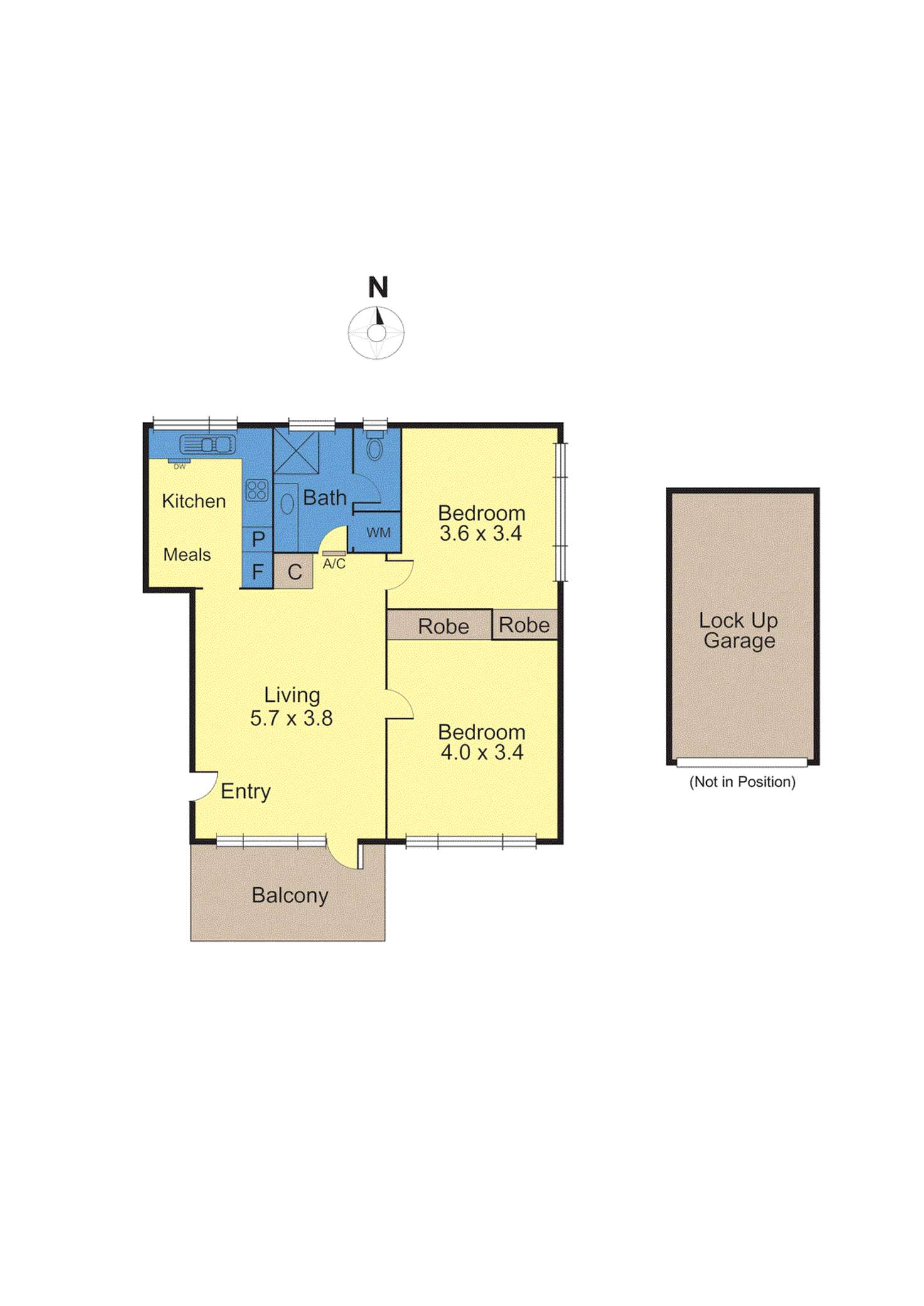Floorplan of Homely apartment listing, 4/384 Auburn Road, Hawthorn VIC 3122