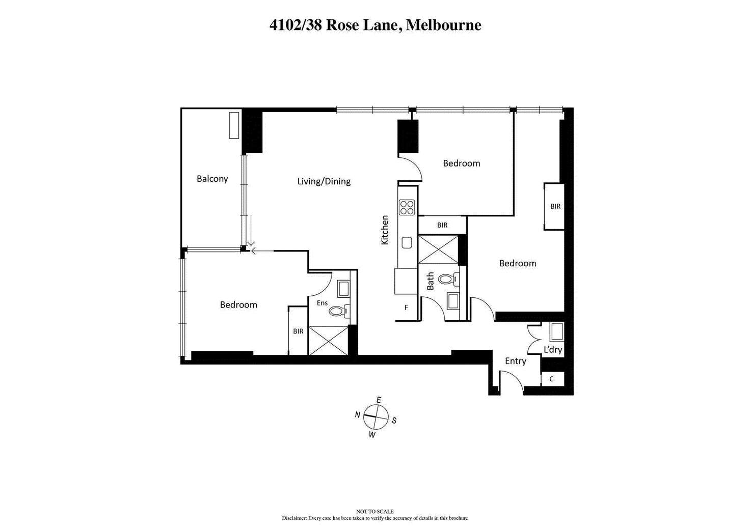 Floorplan of Homely unit listing, 4102/38 Rose Lane, Melbourne VIC 3000
