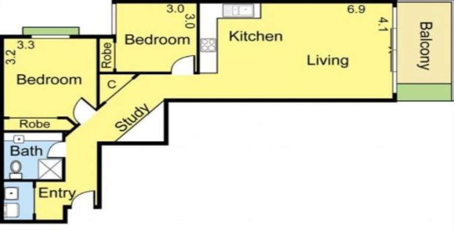 Floorplan of Homely apartment listing, 8/767 High Street, Reservoir VIC 3073